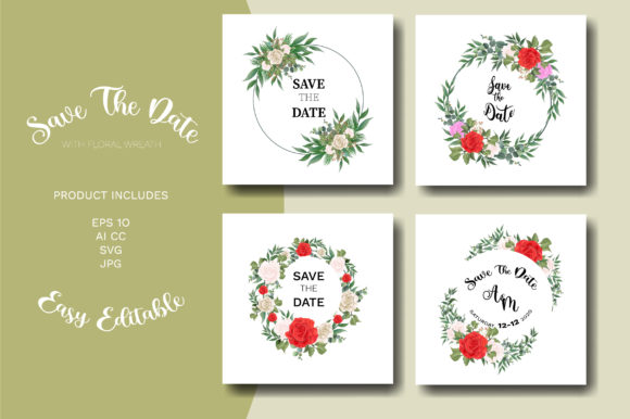 Discover the Beauty of Our FLORAL WREATH SET