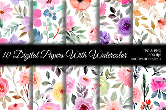 Discover the Beauty of Seamless Pattern Floral Watercolor 67