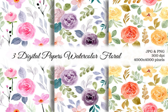 Discover the Beauty of Seamless Pattern Floral Watercolor 37