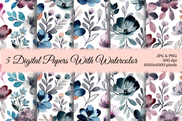 Discover the Beauty of Seamless Pattern Floral Watercolor 25