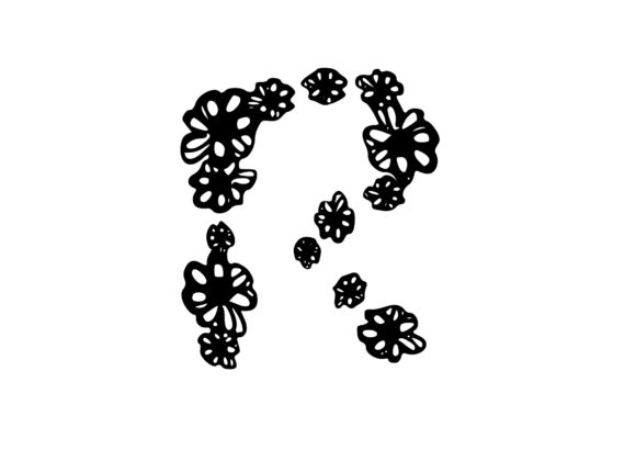 Discover the Elegance of Mono Letter ‘R’ Floral Flower Letter