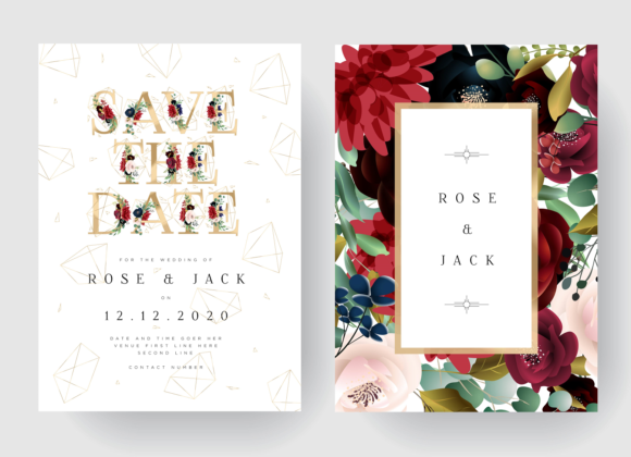 Embracing Elegance: The Burgundy Floral Wedding Invitation