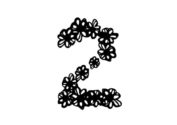 Explore the Beauty of Mono Letter ‘2’ Floral Number: A Perfect Blend for Nature and Art Enthusiasts