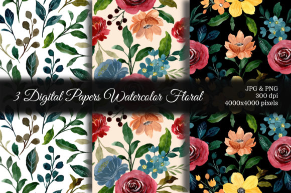 Explore the Beauty of Seamless Pattern Floral Watercolor 57