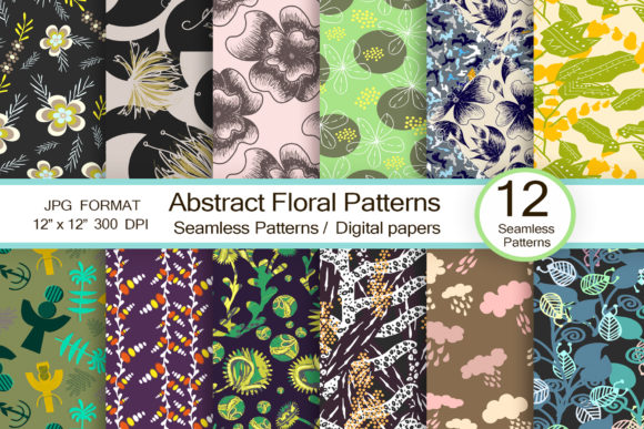 Exploring Abstract Floral Patterns and Digital Papers