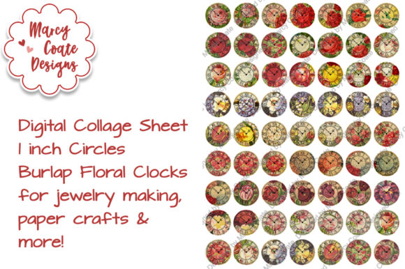 Exploring the Versatility of 1 Inch Circles - Burlap Floral Clocks