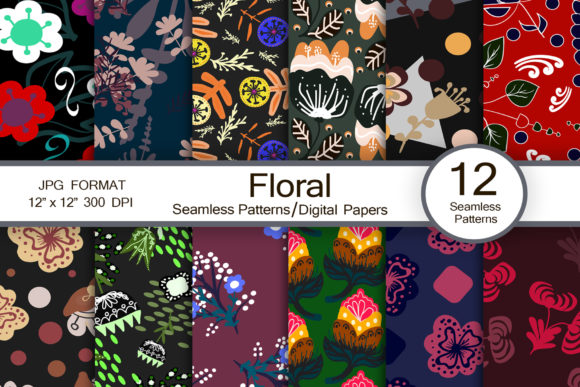Exploring the Versatility of Abstract Floral Seamless Patterns Design