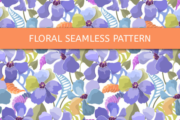 Exploring the Versatility of Vector Floral Pattern: Blue Flowers