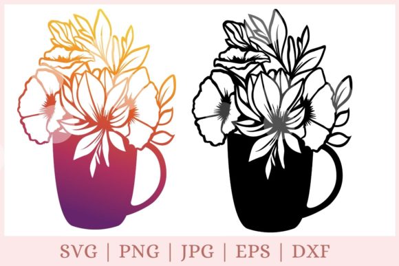 Floral Mug and Flower Cup: A Versatile Addition to Your DIY Projects
