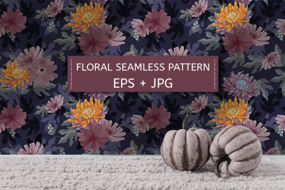 Floral Pattern. Autumn Flowers: A Versatile Design for Modern Creativity