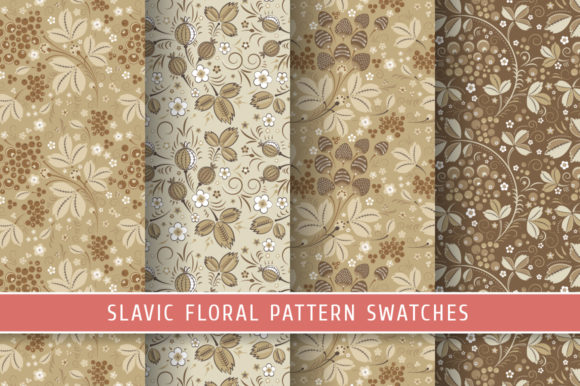Floral Slavic Seamless Patterns 5: Enhancing Your Design Projects