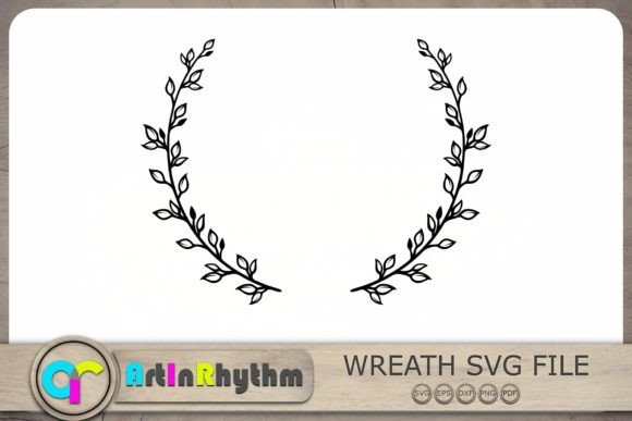 Flower Rose Wreath SVG Design Floral
