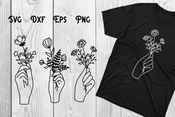 Hand Floral, Floral Hand Drawn: A Versatile Artistic Tool for Creative Projects
