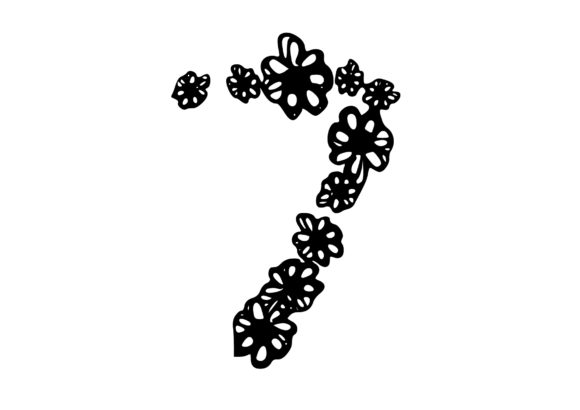 Mono Letter ‘7’ Floral Number: A Strategic Design Element for Creative Projects