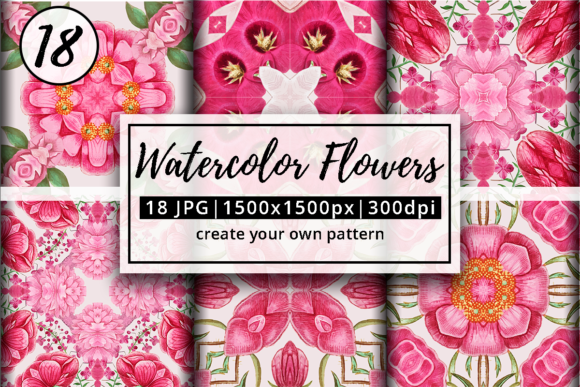Pink Watercolor Floral Pattern Tiles: A Versatile and Elegant Design Solution