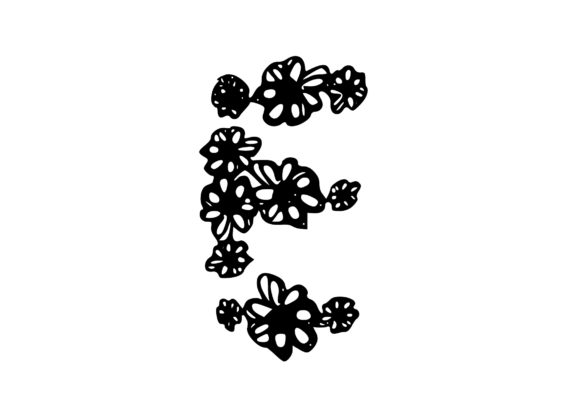 Strategic Use of the Mono Letter ‘E’ Floral Flower Letter for Enhanced Creativity and Branding