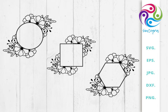 Unlocking Creativity with the Floral Monogram Frame Bundle SVG File