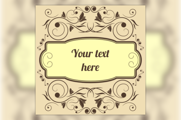Vintage Floral Swirl Frame Background: A Versatile Design for All Your Creative Needs